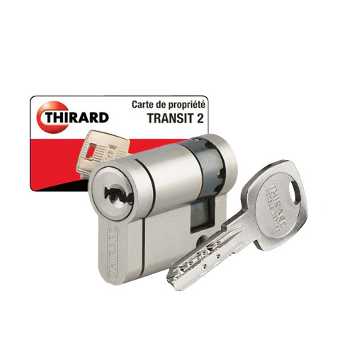 Demi cylindre européen finition nickelé européen FTH Thirard Transit 2 30X10 40mm