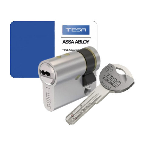 Demi cylindre européen finition nickelé européen Tesa TX80 30X10 40mm