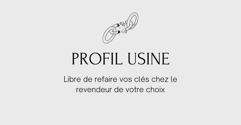 Les avantages d'un cylindre de serrure avec profil usine !