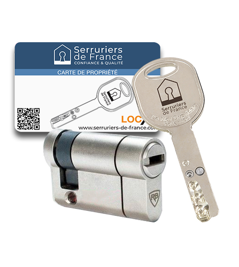 Cylindre européen Locxis Serruriers de France®  - 3 clés brevetées