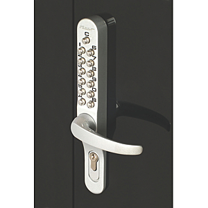 Garniture avec béquille à code Keylex alu