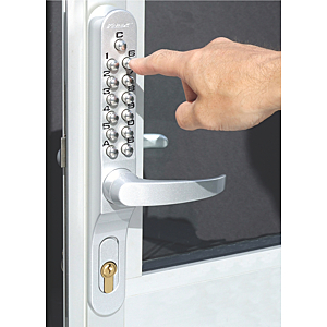 Garniture avec béquille à code Keylex alu