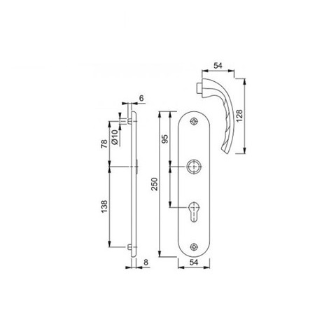 Poignées de sécurité Tokyo double béquille