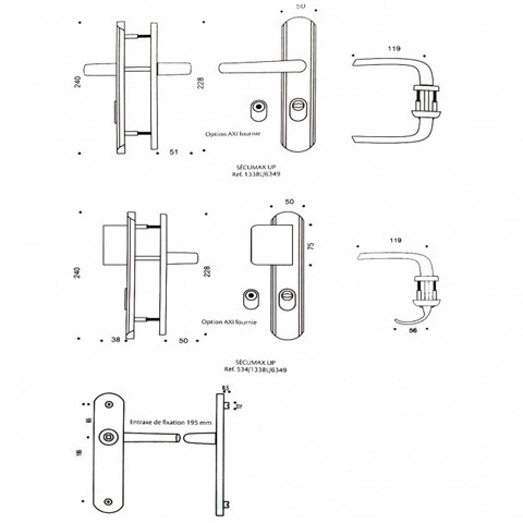 Poignées de sécurité Vachette Sécumax One