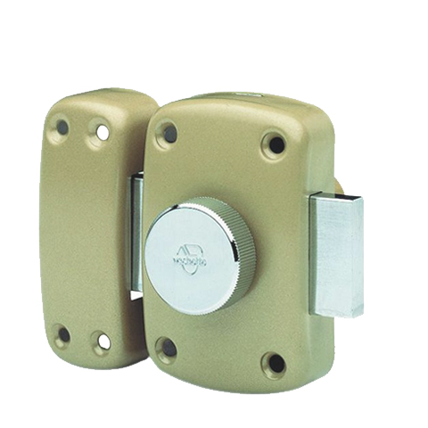 Verrou de sûreté à bouton Cyclop cylindre de 45 mm s'entrouvrant par 2