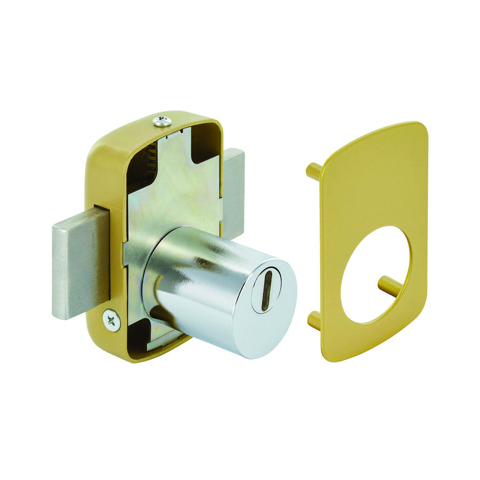 Verrou avec protecteur et contre plaque pour cylindre européen 30 x 40 mm