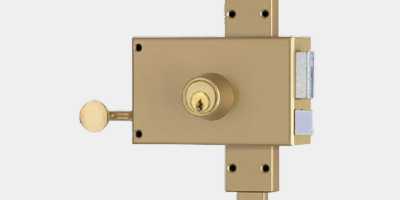 Serrure en applique multipoint avec cylindre rond de 40mm